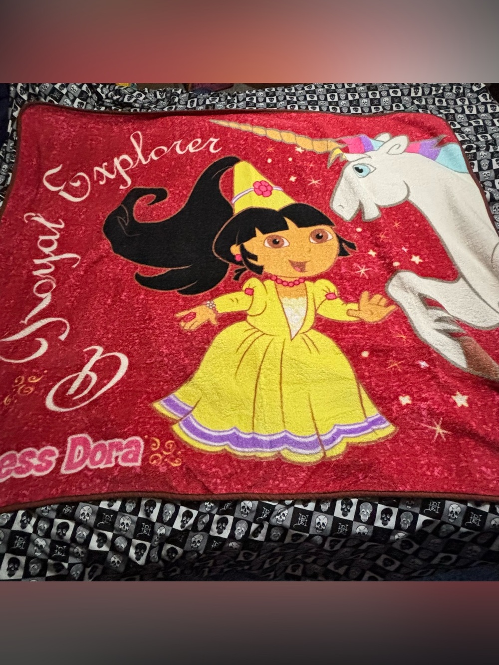 Y2K Rare Hard to Find Princess Dora Nickelodeon Nick Jr Royal Explorer Blanket